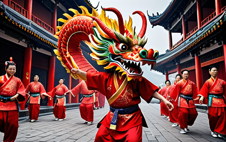Image Prompt 1: The Grandeur of the Dragon Dance**